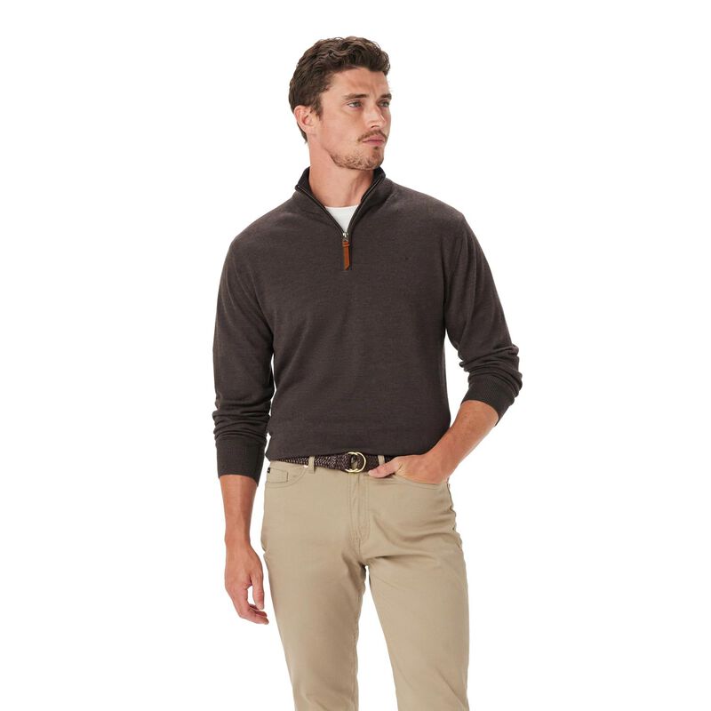 R.M. Williams Ernest 1/4 Zip Merino Knit image number 0